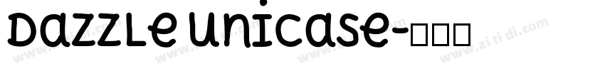 dazzle unicase字体转换